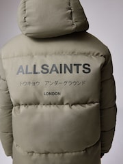 smALLSAINTS Khaki Green Underground Padded Parka - Image 8 of 16
