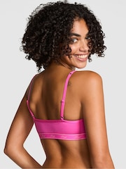 Victoria's Secret PINK Pink Gossip Cotton Logo Skinny Scoop Bralette - Image 2 of 2