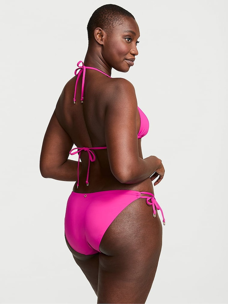 Victoria's Secret Berry Blush Pink Tie Side Bikini Bottoms - Image 2 of 5