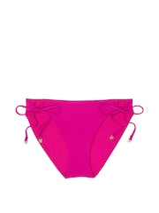 Victoria's Secret Berry Blush Pink Tie Side Bikini Bottoms - Image 5 of 5