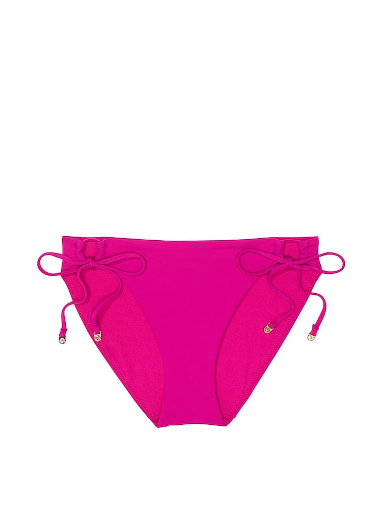 Victoria's Secret Berry Blush Pink Tie Side Bikini Bottoms - Image 5 of 5