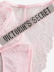 Victoria's Secret Angel Pink Brazilian Shine Strap Knickers - Image 2 of 3