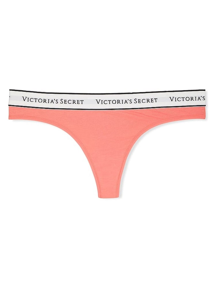 Victoria's Secret Coral Orange Thong Knickers - Image 3 of 3
