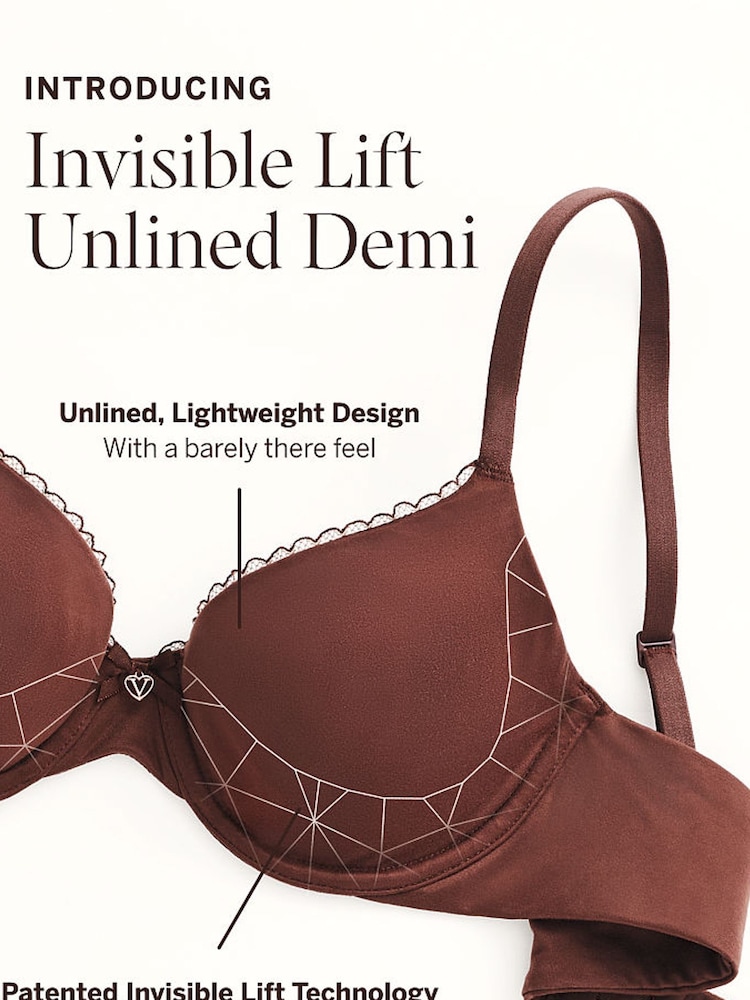 Victoria's Secret Delicate Violet Purple Demi Invisible Lift Bra - Image 3 of 3