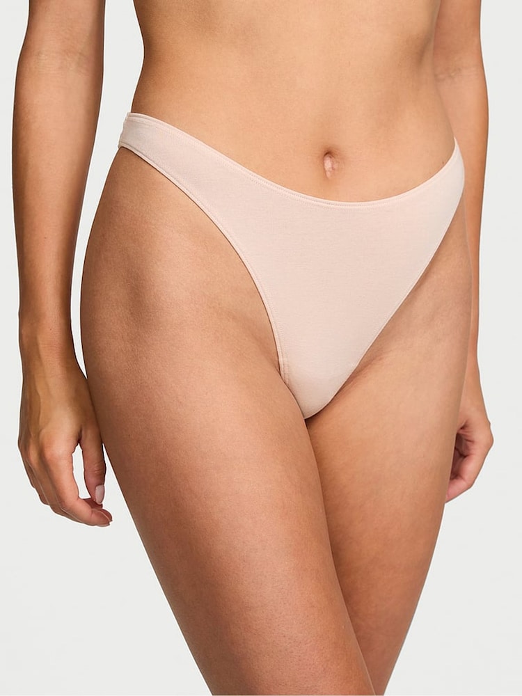 Victoria's Secret Glaze Nude Thong Knickers - Image 1 of 3
