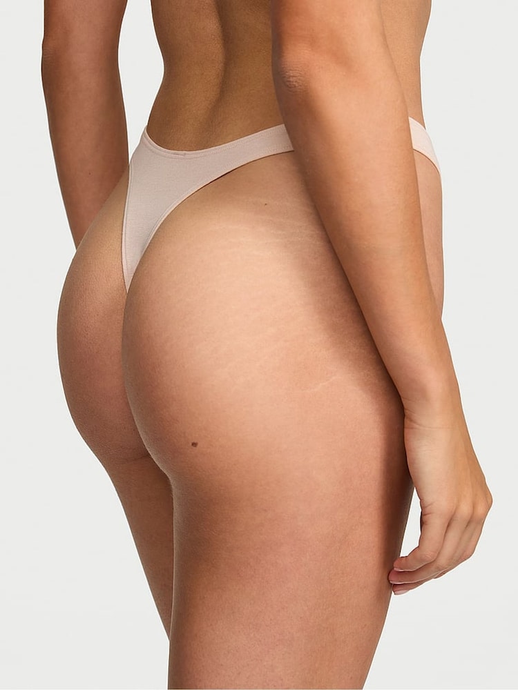 Victoria's Secret Glaze Nude Thong Knickers - Image 2 of 3