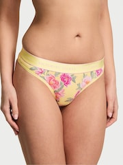Victoria's Secret Yellow Floral Thong Knickers - Image 1 of 3