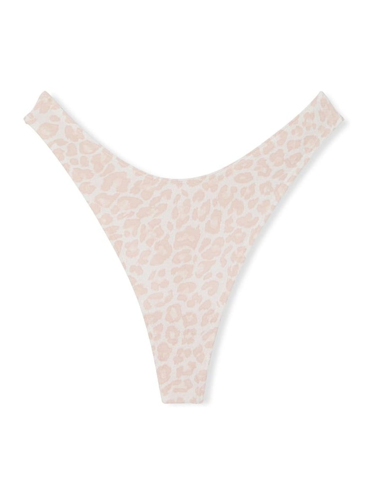 Victoria's Secret Coconut White Leopard Thong Knickers - Image 3 of 3