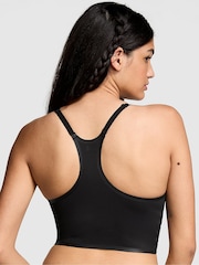 Victoria's Secret PINK Black Relay Racerback Sports Bra - Image 2 of 3