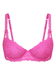Victoria's Secret PINK Pink Gossip Lace Lightly Lined Balcony Bra - Image 2 of 2