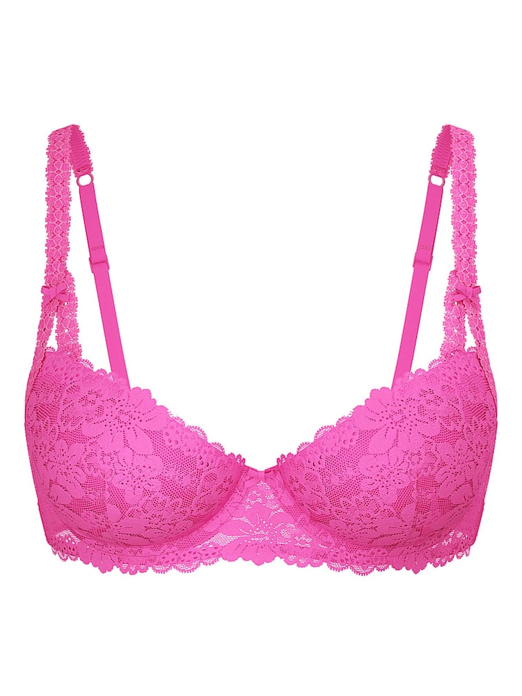 Victoria's Secret PINK Pink Gossip Lace Lightly Lined Balcony Bra - Image 2 of 2