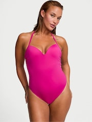 Victoria's Secret Berry Blush Pink Halter Push Up Swimsuit - Image 1 of 3
