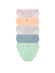 Roze/oranje/blauw/groen - Victoria's Secret set van 5 slips - Image 1 of 3