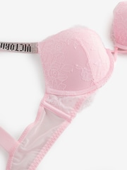 Victoria's Secret Angel Pink Push Up Shine Strap Bra - Image 2 of 3