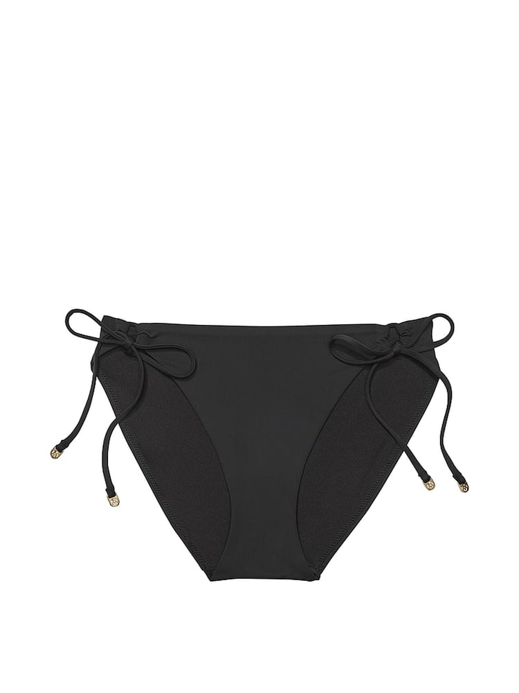 Victoria's Secret Black Tie Side Bikini Bottoms - Image 4 of 4