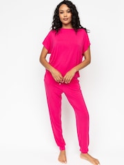 Cyberjammies Jersey Cap Sleeve Souch and Bottoms Pyjama Set - صورة 2 من 3