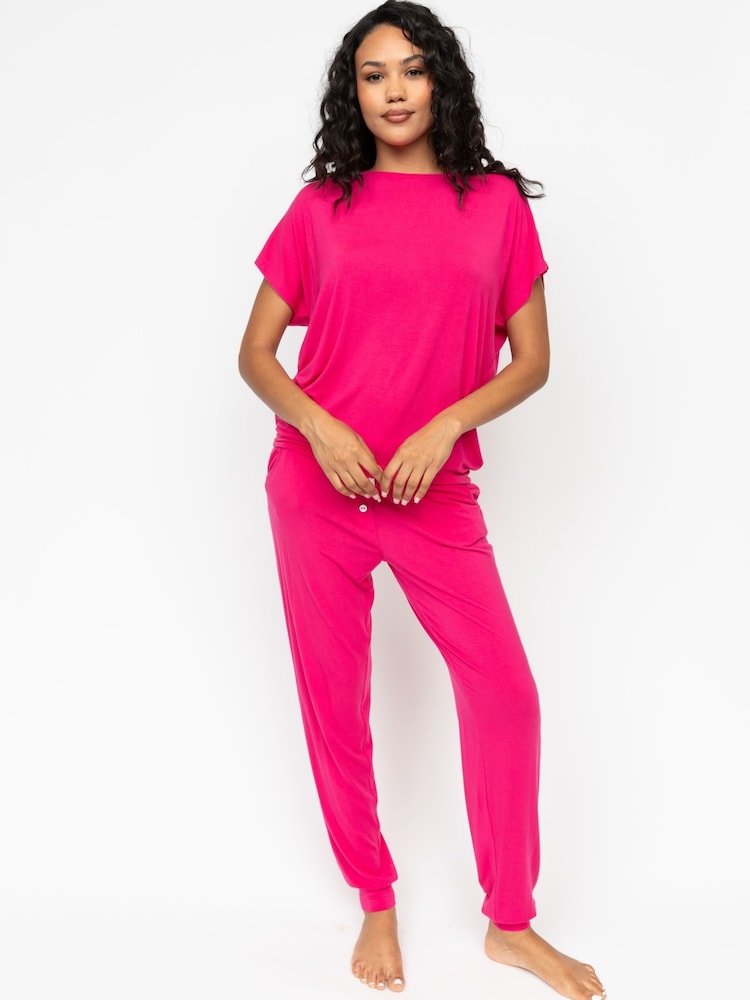 Cyberjammies Jersey Cap Sleeve Souch and Bottoms Pyjama Set - صورة 2 من 3