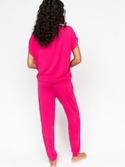 Cyberjammies Jersey Cap Sleeve Souch and Bottoms Pyjama Set - صورة 3 من 3