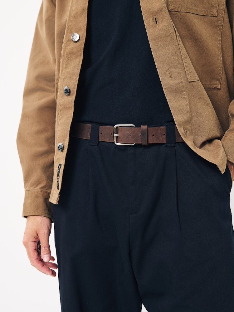 Brown Casual Leather Belt - Image 1 of 4