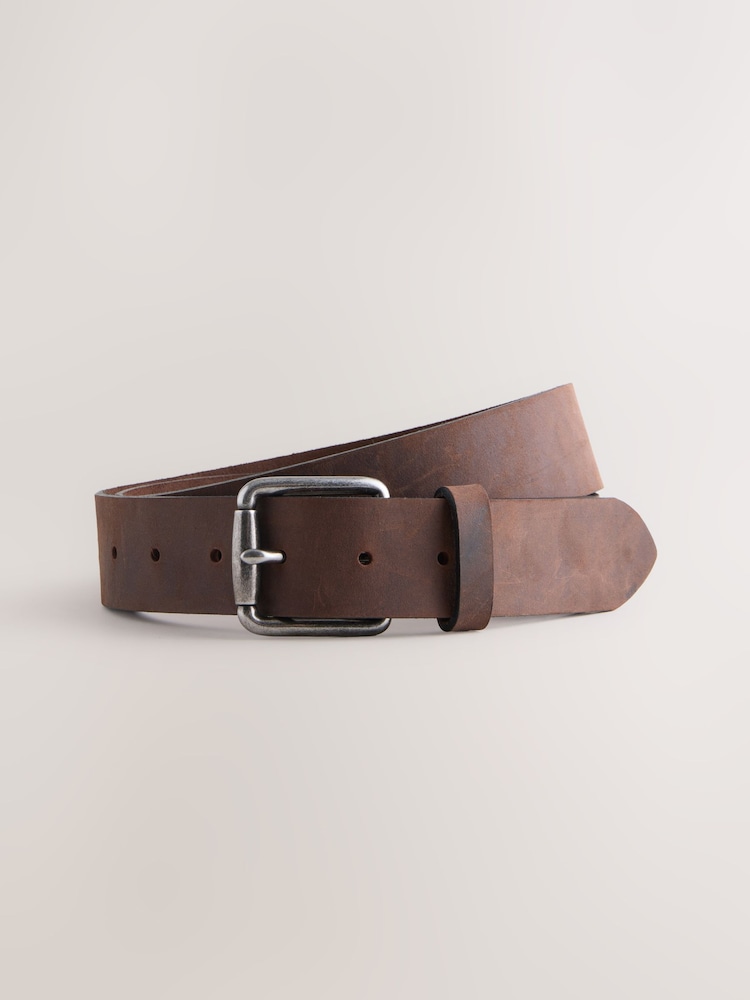 Brown Casual Leather Belt - Image 2 of 4