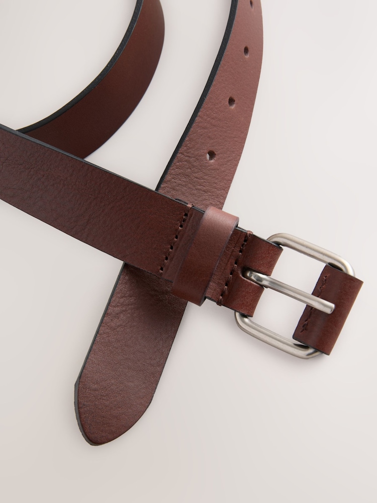 Brown Casual Leather Belt - Image 3 of 3
