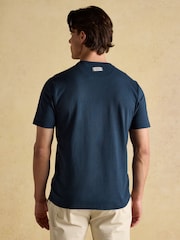 Rugby Club Navy Crew Neck Cotton T-Shirt - Image 2 of 7