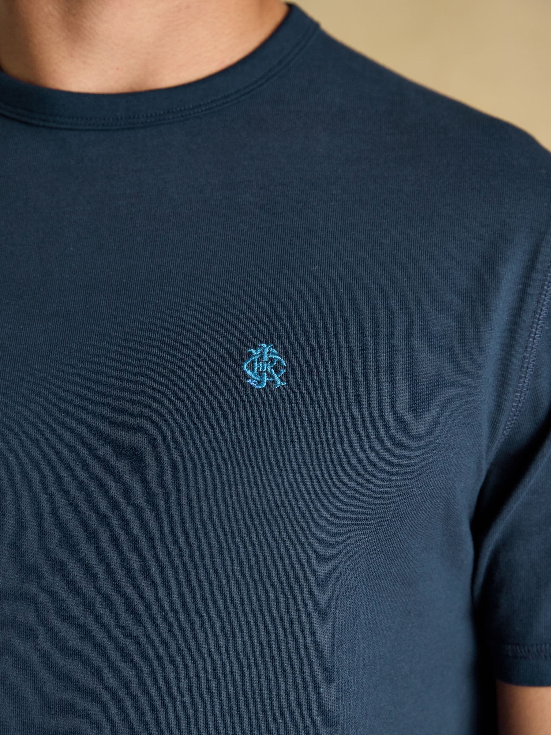 BLUE コットンRUGBY Tシャツ MEN'S 24/25 CLASSIC COTTON T-SHIRT - BLUE