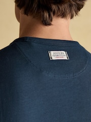 Rugby Club Navy Crew Neck Cotton T-Shirt - Image 6 of 7