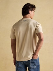 Rugby Club Cream Crew Neck Cotton T-Shirt - Image 2 of 7
