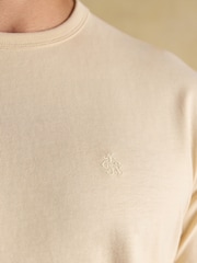 Rugby Club Cream Crew Neck Cotton T-Shirt - Image 5 of 7
