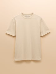 Rugby Club Cream Crew Neck Cotton T-Shirt - Image 7 of 7