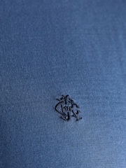 Rugby Club Mid Blue Crew Neck Cotton T-Shirt - Image 5 of 7