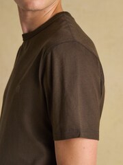 Marrón - Rugby Club Crew Neck Cotton T-Shirt - Imagen 3 de 6