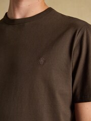 Marrón - Rugby Club Crew Neck Cotton T-Shirt - Imagen 4 de 6