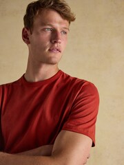 Naranja - Rugby Club Crew Neck Cotton T-Shirt - Imagen 3 de 8
