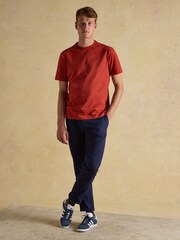 Naranja - Rugby Club Crew Neck Cotton T-Shirt - Imagen 4 de 8