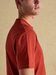 Naranja - Rugby Club Crew Neck Cotton T-Shirt - Imagen 7 de 8