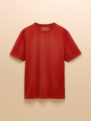 Naranja - Rugby Club Crew Neck Cotton T-Shirt - Imagen 8 de 8