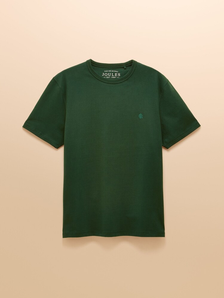 Verde - Rugby Club Crew Neck Cotton T-Shirt - Imagen 7 de 7
