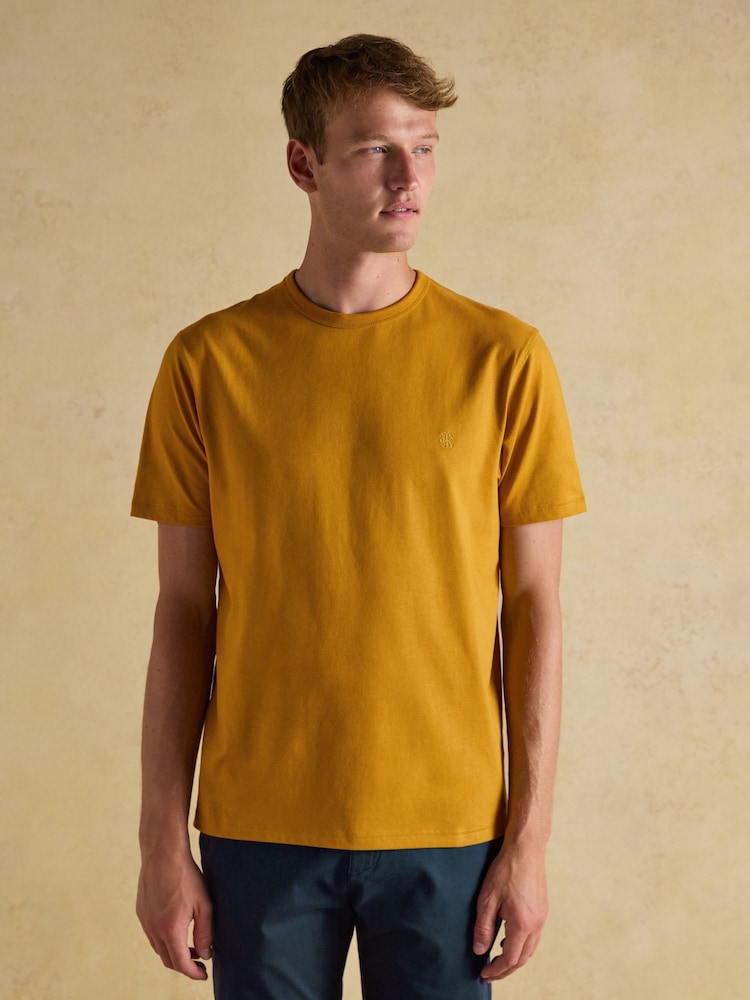 Amarillo - Rugby Club Crew Neck Cotton T-Shirt - Imagen 1 de 8