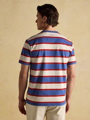 Rugby Club White/Blue Crew Neck Cotton T-Shirt - Image 2 of 8