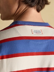 Rugby Club White/Blue Crew Neck Cotton T-Shirt - Image 7 of 8