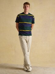 Verde/azul marino - Rugby Club Crew Neck Cotton T-Shirt - Imagen 5 de 9