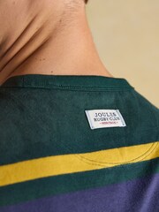 Verde/azul marino - Rugby Club Crew Neck Cotton T-Shirt - Imagen 7 de 9