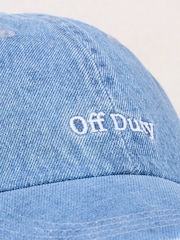 Lipsy Denim Blue Embriodered Graphic Cap - Image 2 of 6