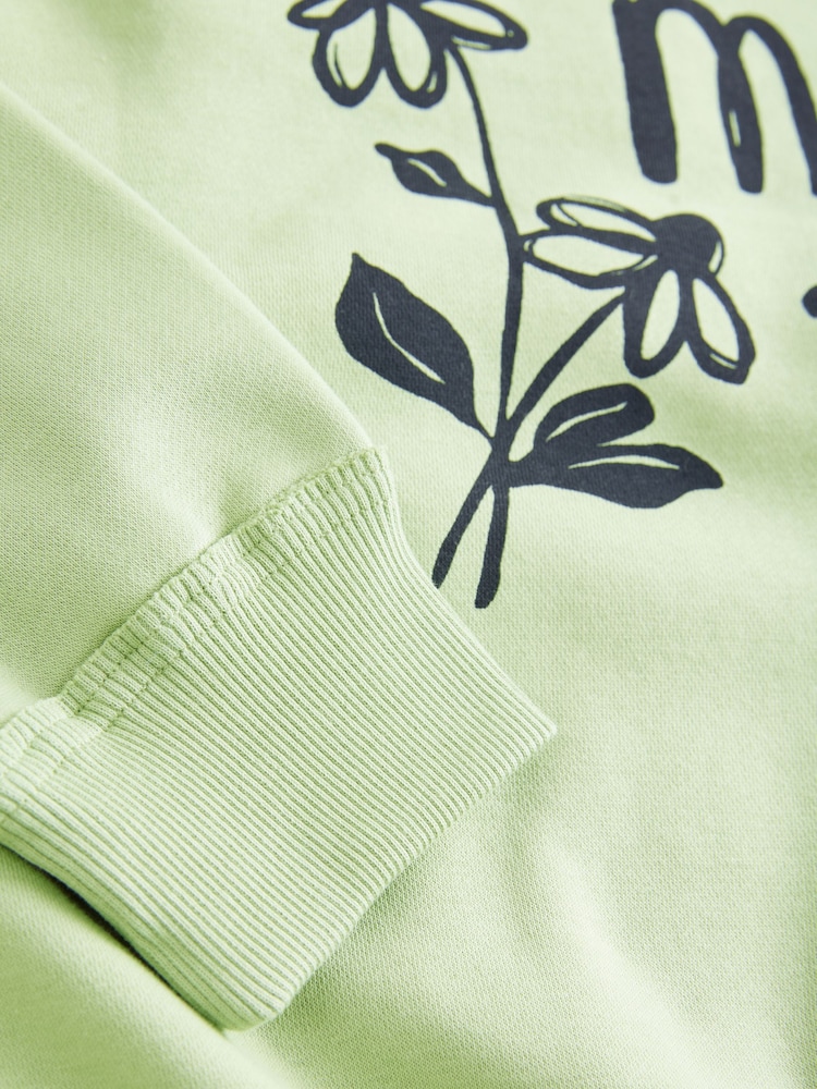 Green NYC Back Graphic Boyfriend Oversized Varsity Style Jersey Longline Cardigan - Image 8 of 8