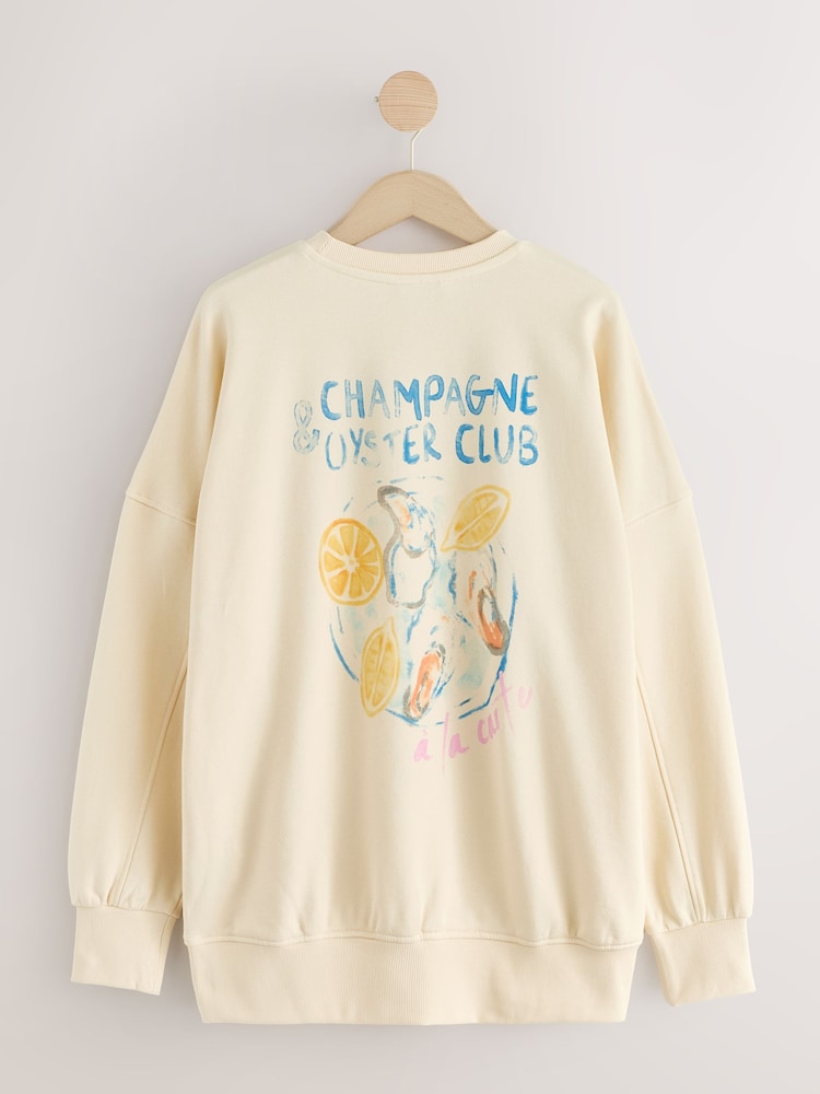Oversized Sweatshirt Champagne Sweatshirt Champion Powerblend