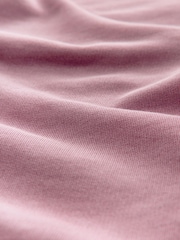 بنفسجي موف - Relaxed Fit Washed Cotton V-Neck Hoodie - صورة 2 من 5
