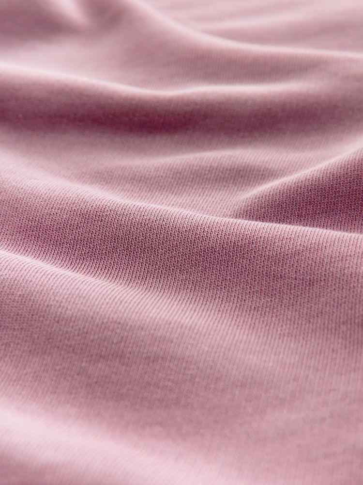 بنفسجي موف - Relaxed Fit Washed Cotton V-Neck Hoodie - صورة 2 من 5