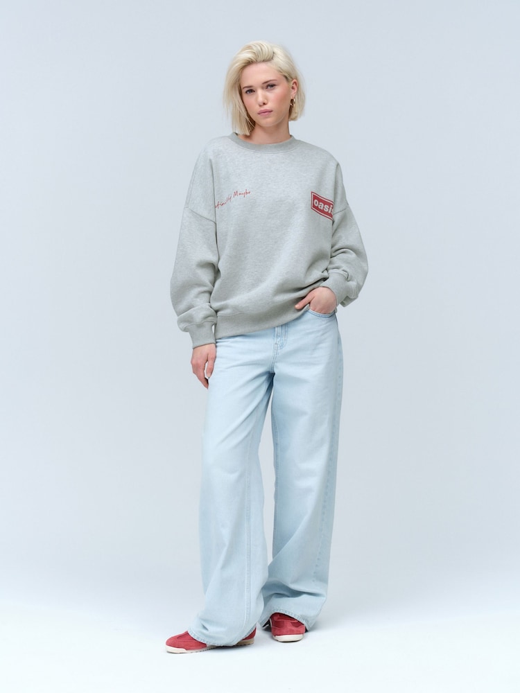 Grey Official Oasis Album License Graphic Print Crewneck Sweatshirt - Image 2 of 10
